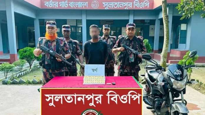 দর্শনা সীমান্তে ৩৯টি স্বর্ণের বারসহ আটক ১, জব্দ স্বর্ণের মূল্য ১৩ কোটি টাকার বেশি
