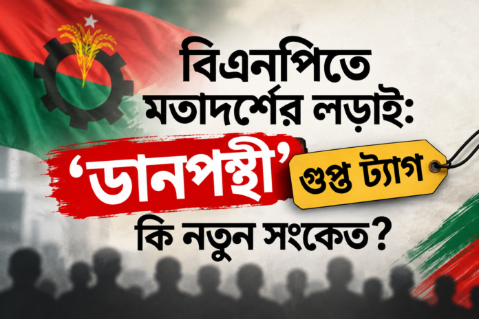 বিএনপিতে ‘ডানপন্থী’ গুপ্ত ট্যাগ: মতাদর্শের ভিন্নতা কি বিভাজনের অস্ত্র হচ্ছে?